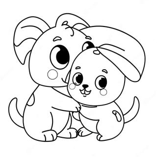 Halaman Mewarnai Lol Pets Lucu Bermain Bersama 110959-47421