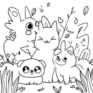 Halaman Mewarnai Lol Pets Berwarna Warni Di Taman 110962-47434