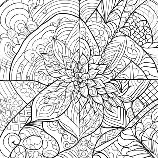 Halaman Mewarnai Selimut Pola Geometris 110987-47450