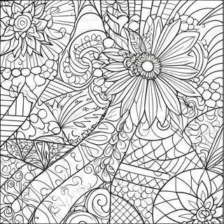 Halaman Mewarnai Selimut Pola Geometris 110987-47452