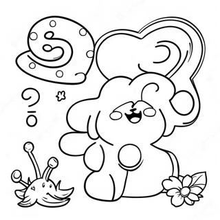 Halaman Mewarnai Angka 3 Yang Ceria 111011 47467