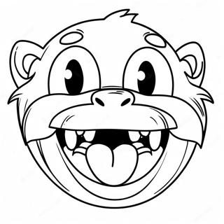 Halaman Mewarnai Hewan Mulut Besar Yang Konyol 111219 47629