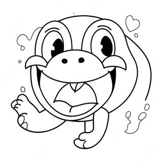 Halaman Mewarnai Hewan Mulut Besar Yang Konyol 111219 47631