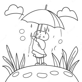 Halaman Mewarnai Hujan April Yang Ceria 111478-47833
