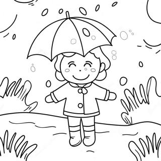 Halaman Mewarnai Hujan April Yang Ceria 111478-47835