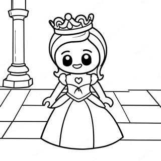 Halaman Mewarnai Putri Lego Yang Elegan 111731-48021