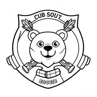 Halaman Mewarnai Logo Cub Scout 111858-48118
