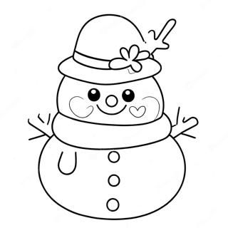 Halaman Mewarnai Squishmallow Manusia Salju Yang Menawan 112067 48296