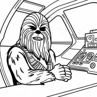 Halaman Mewarnai Chewbacca Di Millennium Falcon 112372-48533