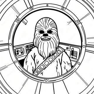 Halaman Mewarnai Chewbacca Di Millennium Falcon 112372-48534