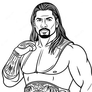 Halaman Mewarnai Roman Reigns Wwe 112470-48599