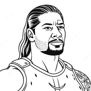 Halaman Mewarnai Roman Reigns Wwe 112470-48600