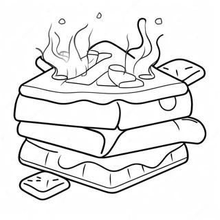 Halaman Mewarnai Bahan Smores 112628-48733