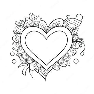 Halaman Mewarnai Hati Pelangi Berwarna Warni 112908-48942