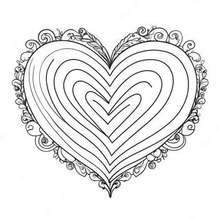 Halaman Mewarnai Hati Pelangi Berwarna Warni 112908-49062