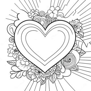 Halaman Mewarnai Hati Pelangi Berwarna Warni 112908-49063