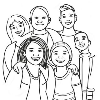 Halaman Mewarnai Keluarga Lgbtq Yang Beragam 112909-48946