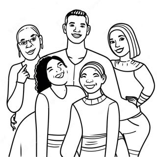 Halaman Mewarnai Keluarga Lgbtq Yang Beragam 112909-48947