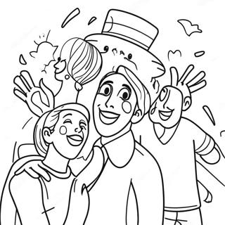 Halaman Mewarnai Adegan Perayaan Lgbtq Yang Ceria 112910-48950