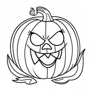 Halaman Mewarnai Jack Olantern Yang Menakutkan 113321 49388