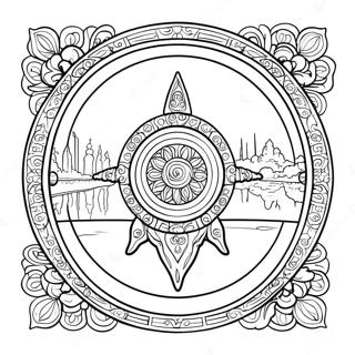 Halaman Mewarnai Logo Penjaga Kota Yang Hilang 113425-49471