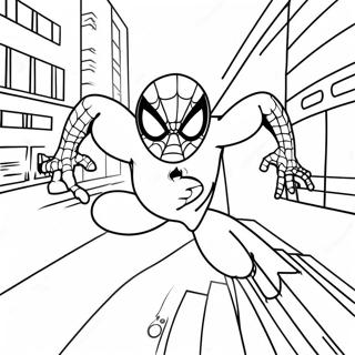 Halaman Mewarnai Petualangan Spiderman Di Antara Kita 113452-49496