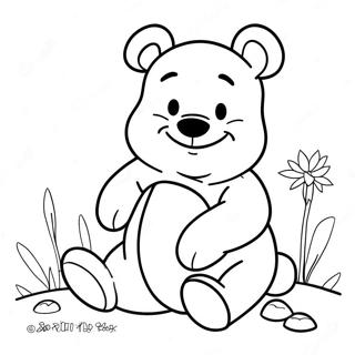 Halaman Mewarnai Winnie The Pooh Klasik 113474-49499