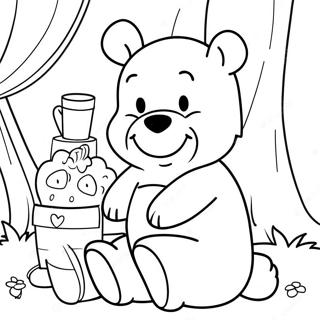 Halaman Mewarnai Winnie The Pooh Klasik 113474-49500