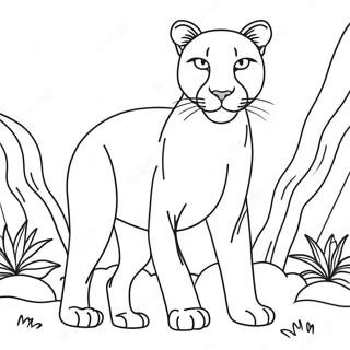 Puma Halaman Mewarnai