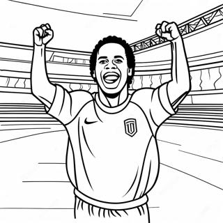 Halaman Mewarnai Ronaldinho Merayakan Gol 113888-49828