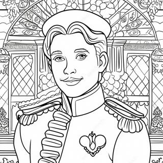 Pangeran Menawan Dengan Pakaian Kerajaan Halaman Mewarnai 113964-49884