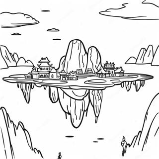 Halaman Mewarnai Pulau Terapung Avatar 114427-50249