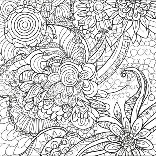 Halaman Mewarnai Pola Henna Geometris 114583 50373