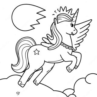 Halaman Mewarnai Celestia Terbang Di Langit 114736 50486