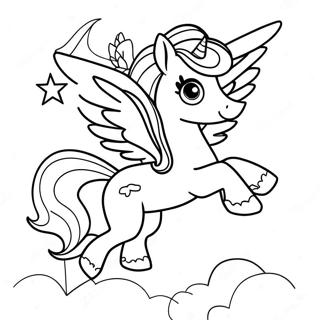 Halaman Mewarnai Celestia Terbang Di Langit 114736-50487