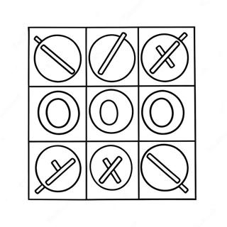 Tic Tac Toe Halaman Mewarnai