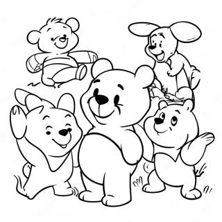 Winnie The Pooh Halaman Mewarnai