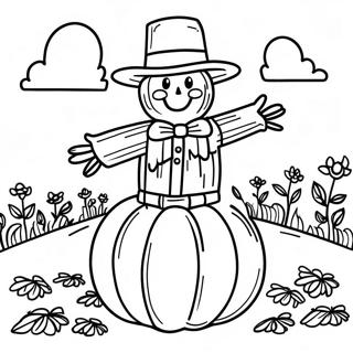 Halaman Mewarnai Badut Menarik Di Ladang Labu 115281 50916