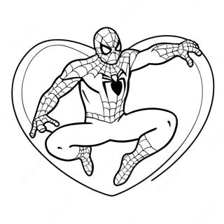 Halaman Mewarnai Spiderman Valentine 115303-50919