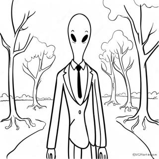 Halaman Mewarnai Slenderman 115766-51278