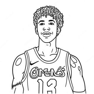 Lamelo Ball Halaman Mewarnai