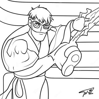 Halaman Mewarnai Tsukishima Kei Memblokir Spike 116104-51550