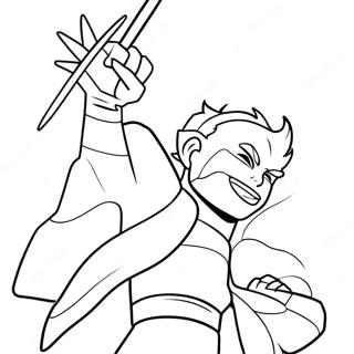 Halaman Mewarnai Tsukishima Kei Memblokir Spike 116104-51552