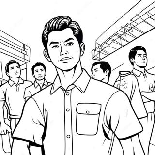 Halaman Mewarnai Daichi Sawamura Memimpin Tim 116105-51554