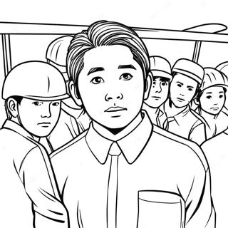 Halaman Mewarnai Daichi Sawamura Memimpin Tim 116105-51556