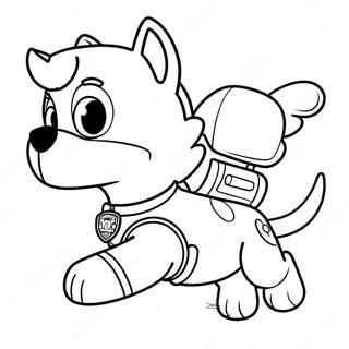 Halaman Mewarnai Paw Patrol Rocky Dalam Aksi 116388-51928