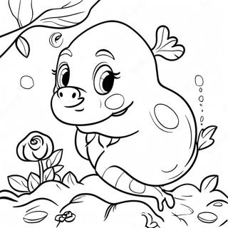 Halaman Mewarnai Pohon Kacang Ajaib 116593-52090