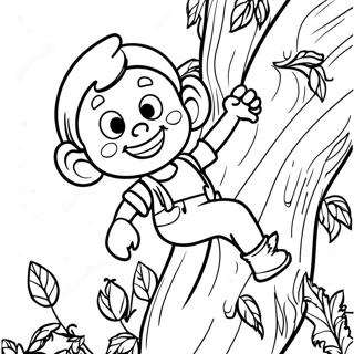 Halaman Mewarnai Jack Memanjat Pohon Kacang 116594-52093