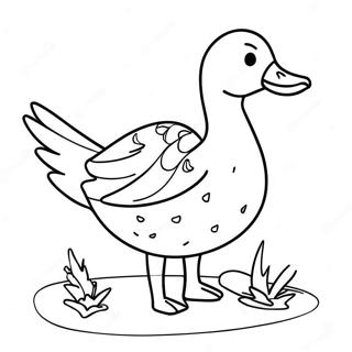 Halaman Mewarnai Angsa Emas 116595-52098