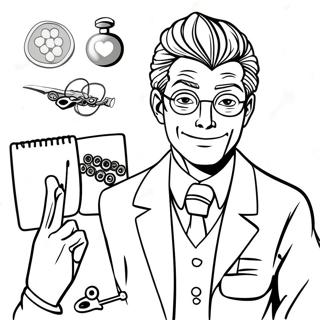 Halaman Mewarnai Leorio Paradinight Dengan Peralatan Medis 116672-52160